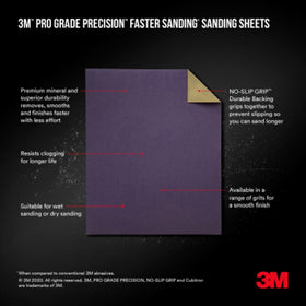 Premium 120 grit for medium sanding on wood, metal, and painted surfaces.