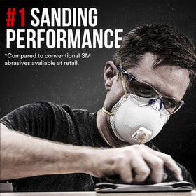 3M Pro Grade Precision 80 grit sandpaper used for wood sanding to create a smooth finish