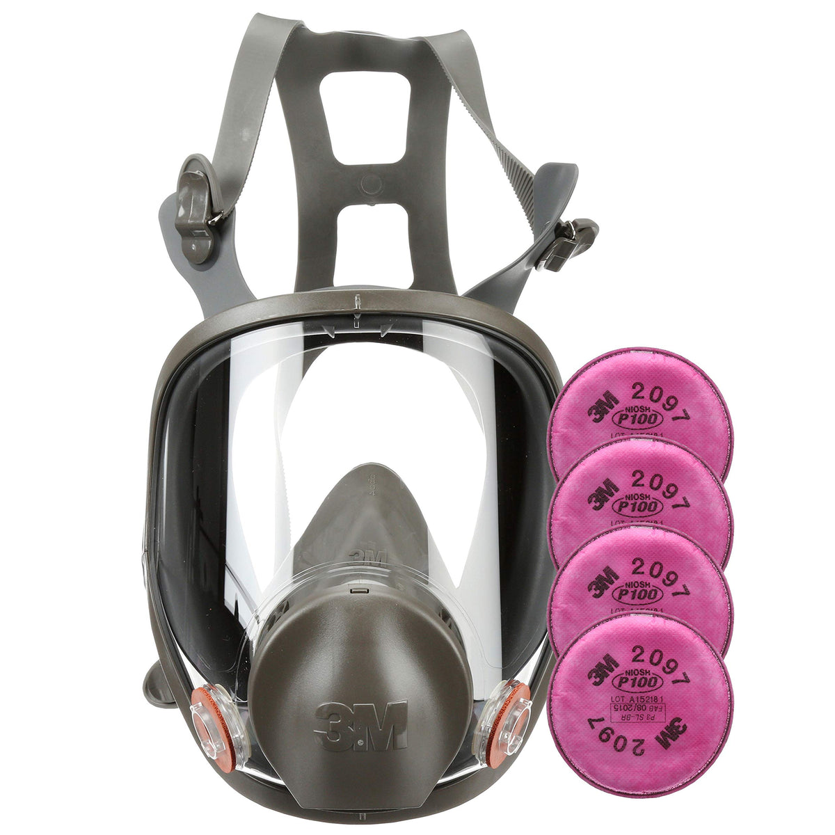 3M respirator kit with full-facepiece 6800 for mold remediation and eye protection