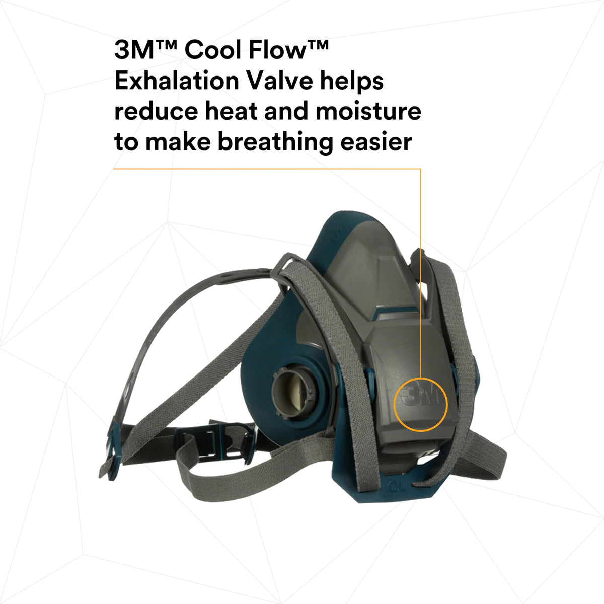3M Rugged Comfort 6501QL scene on site with dust protection