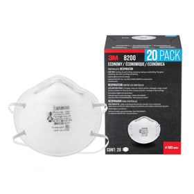 3M Safety sanding respirator front view shows dust and fiberglass filtration