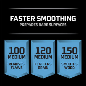 3M sandpaper brand logo box reinforces trusted professional-grade tools.