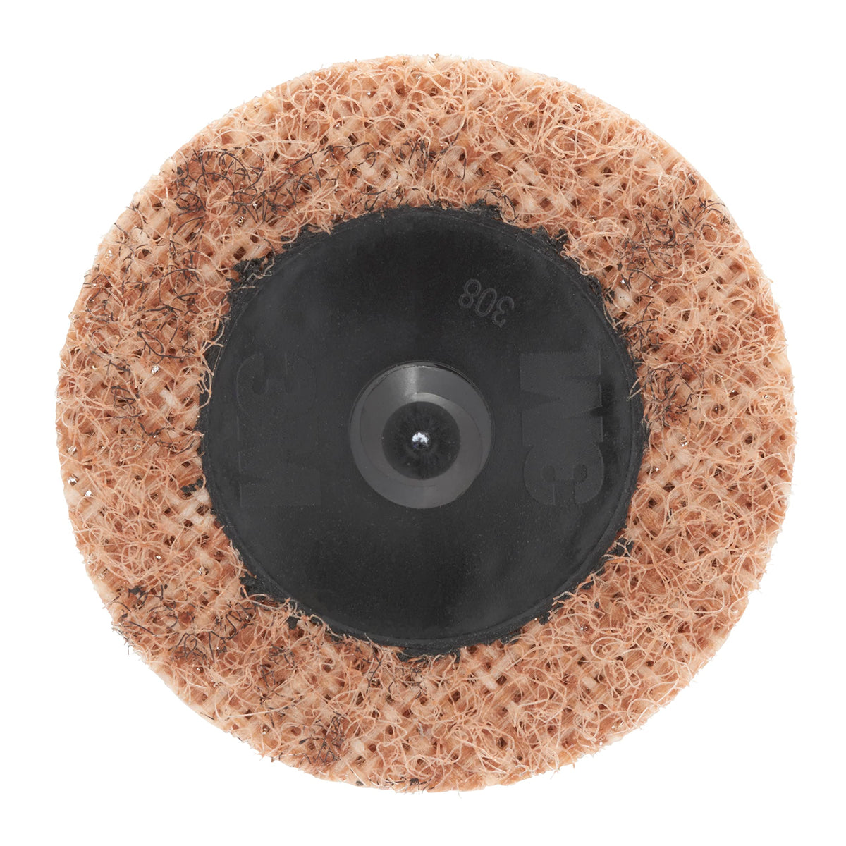 3M Scotch-Brite Roloc Disc front view highlights deburring with cool open-web construction