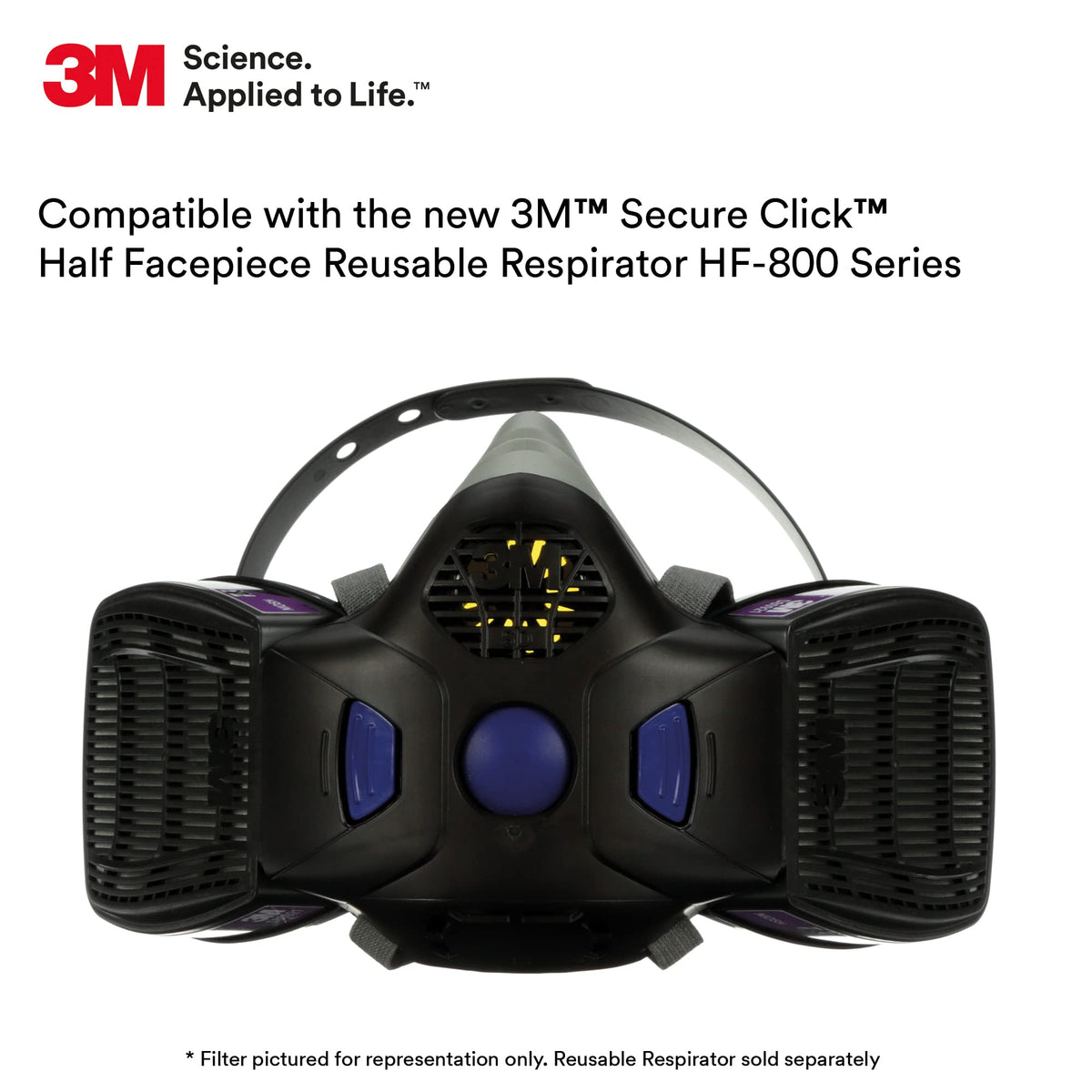 3M D80926 dual-flow design boosts breathability for extended use
