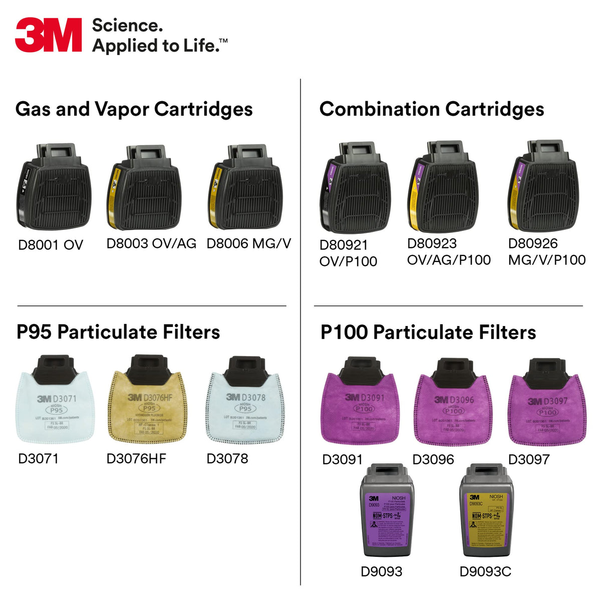 3M D80926 workplace-ready cartridge for welding and grinding shields