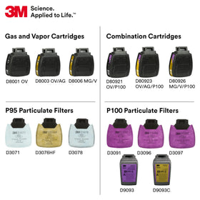 3M D80926 workplace-ready cartridge for welding and grinding shields