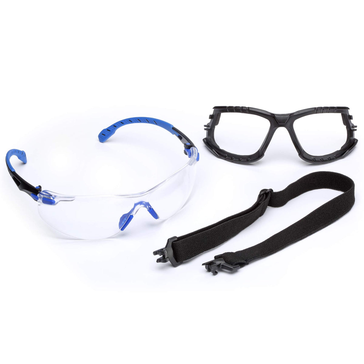 3M Solus 1000 Series glasses with clear lenses offering lasting anti-fog performance.