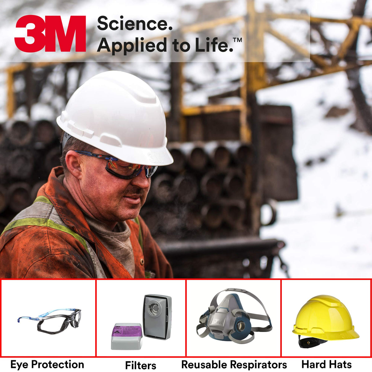3M Solus 1000 half-frame safety glasses for industrial use