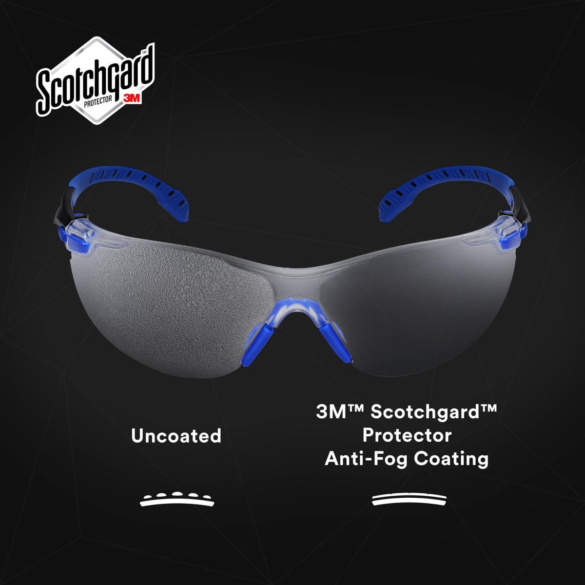 3M Solus 1000 padded temples for long wear