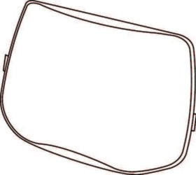Replacement part for Speedglas 9100 that guards against spatter and extends helmet life.