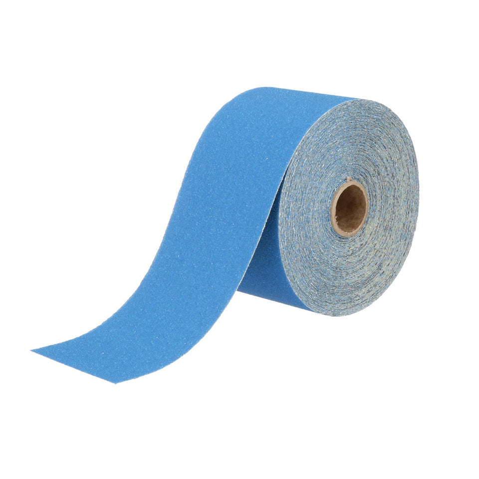 3M Stikit Blue abrasive sheet roll with adhesive backing for quick, clean coat removal.