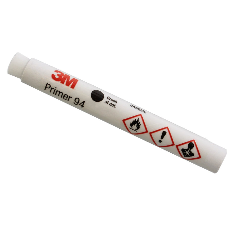 3M Tape Primer 94 Pen for Vinyl Di-Noc surfaces enhances adhesion on nonporous substrates.