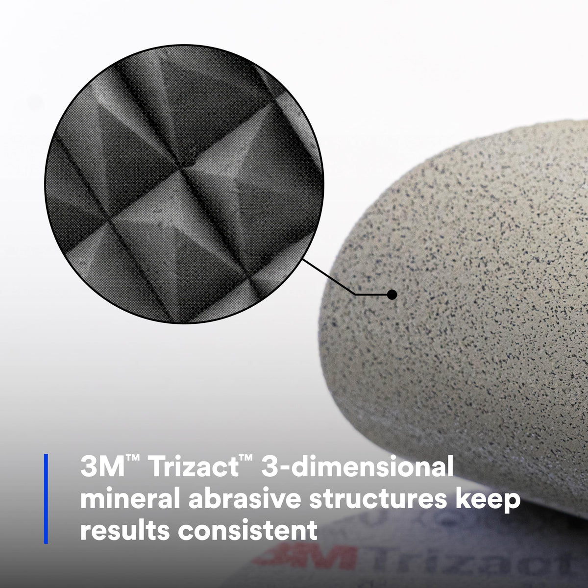 6-inch Hookit P3000 disc delivering consistent wear during sanding
