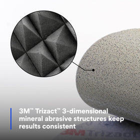 6-inch Hookit P3000 disc delivering consistent wear during sanding