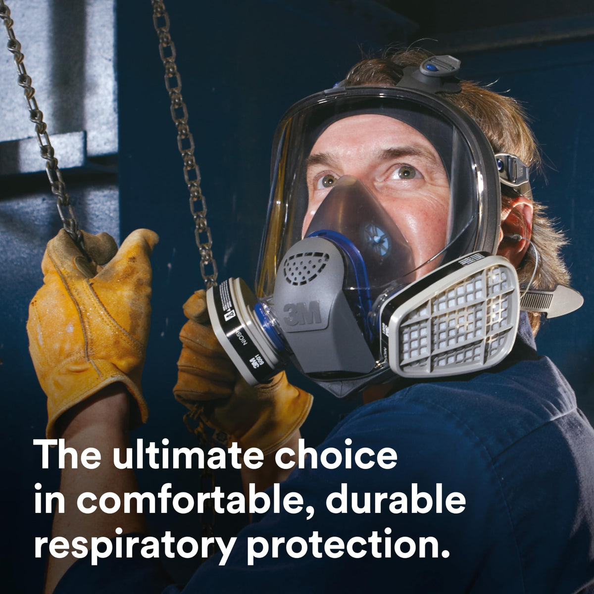 3M Ultimate FX FF-400 Cool Flow valve supports easier breathing during long tasks.