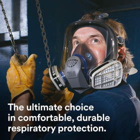 3M Ultimate FX FF-400 Cool Flow valve supports easier breathing during long tasks.