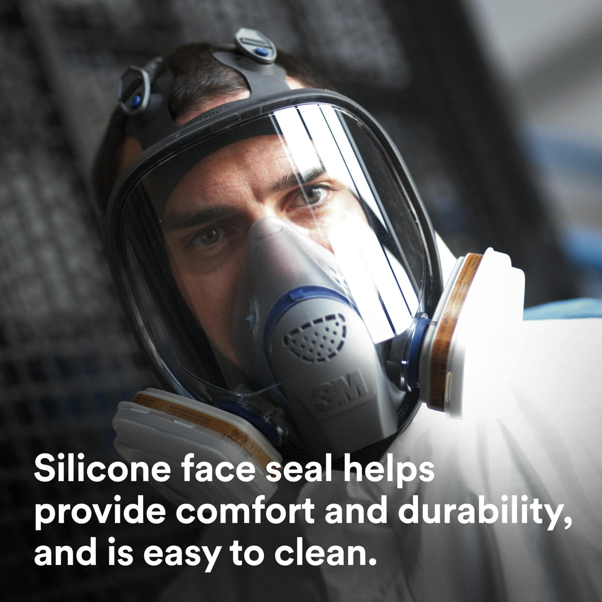 3M Ultimate FX FF-400 wide-vision design improves peripheral visibility.