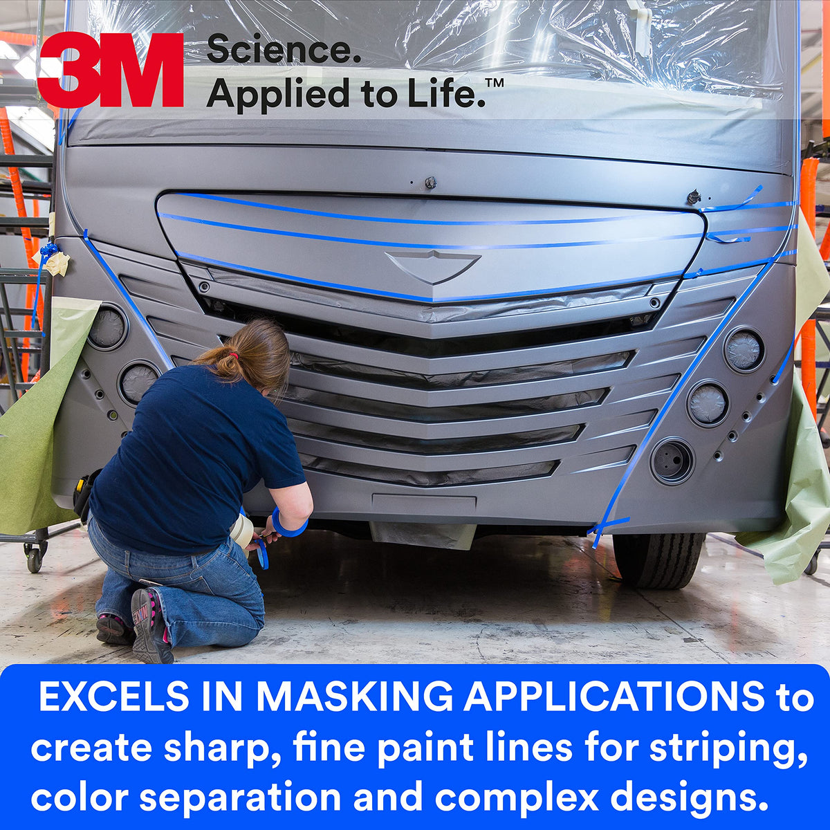 3M 471+ withstands bake at 250F, enabling clean removal after heat cycles.