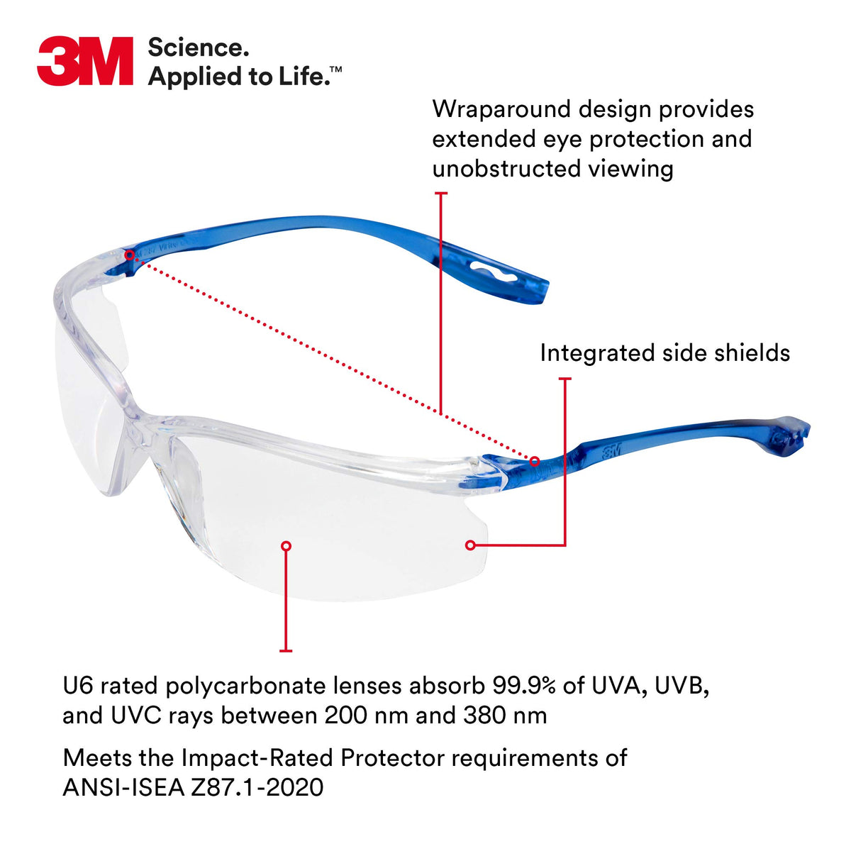 3M Virtua CCS two-pair pack delivers economical eye protection.