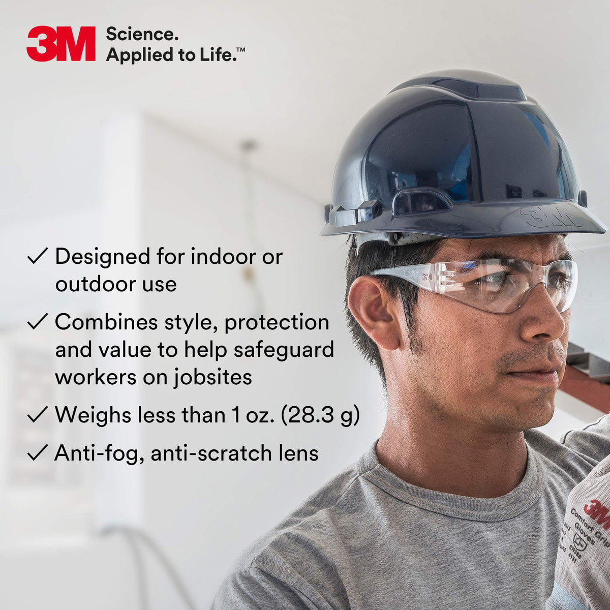 3M Virtua wraparound frame secures a snug fit during long shifts