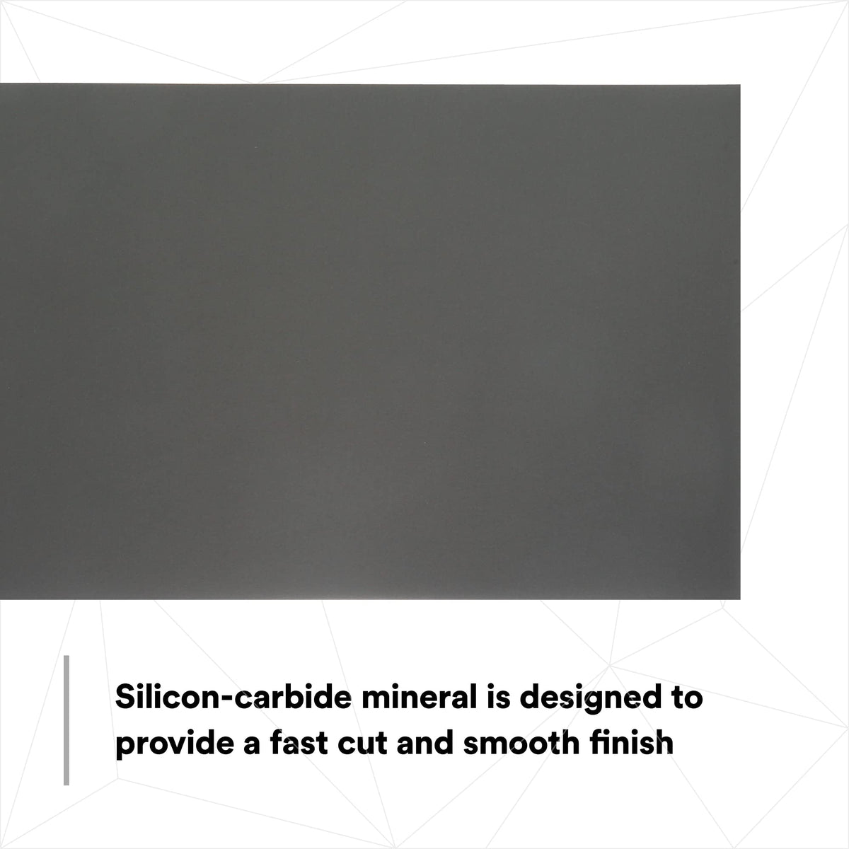 3M Wetordry 02044 silicon-carbide mineral delivers fast cut and smooth finish