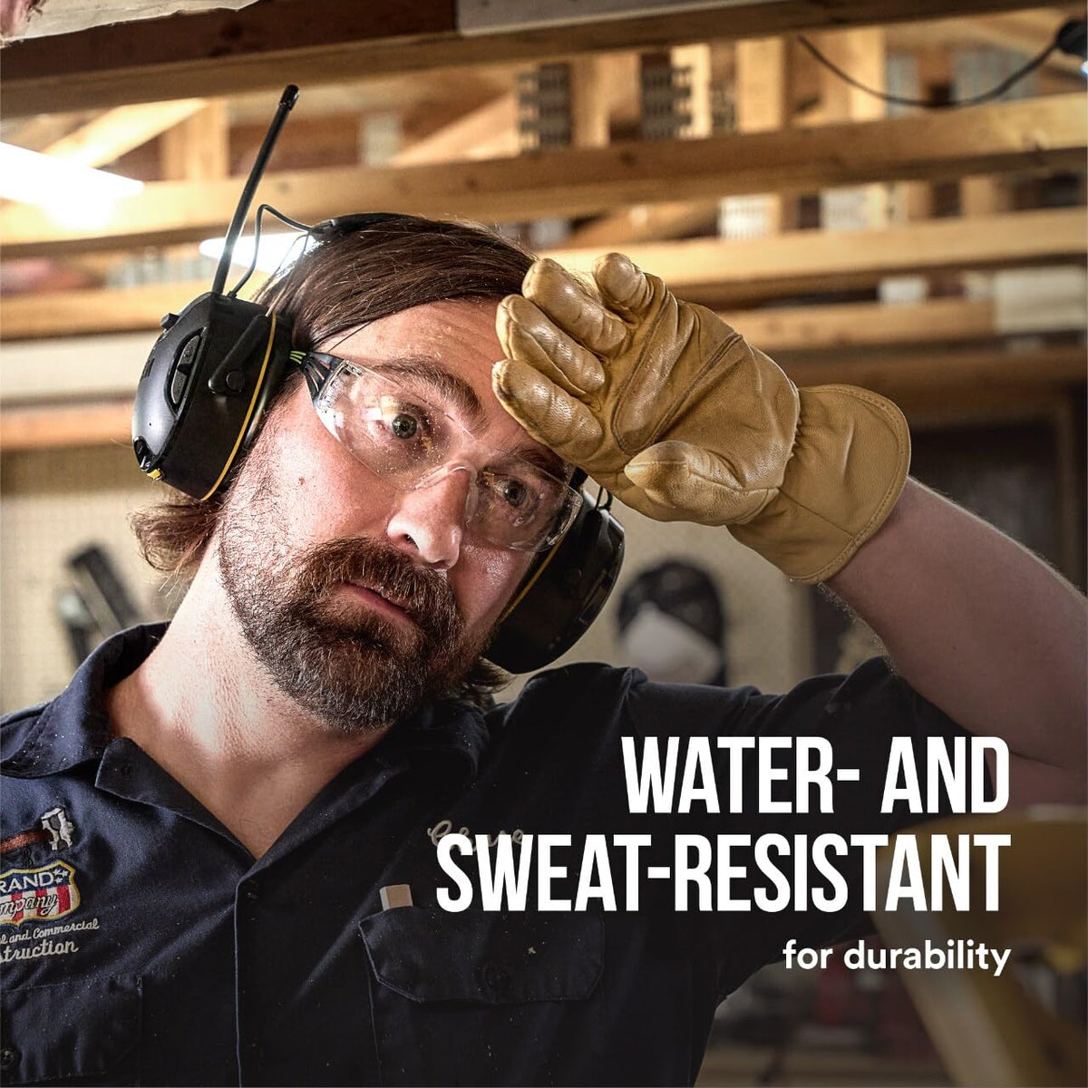 3M WorkTunes Connect replaceable ear cushions for hygiene and long wear.