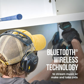 3M WorkTunes Connect integrated microphone enables calls without removing the headset