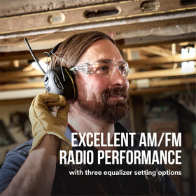 3M WorkTunes Connect integrated microphone for hands-free calls.