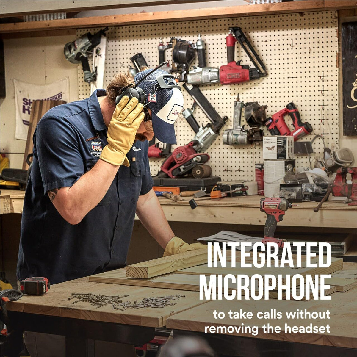 3M WorkTunes Connect with 26 dB NRR helps protect hearing.