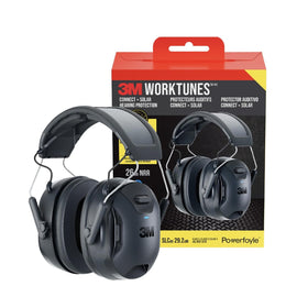 3M WorkTunes Connect solar earcups powering from ambient light for all-day use