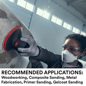 3M Xtract Net Disc 710W excels in woodworking finishing with less dust.