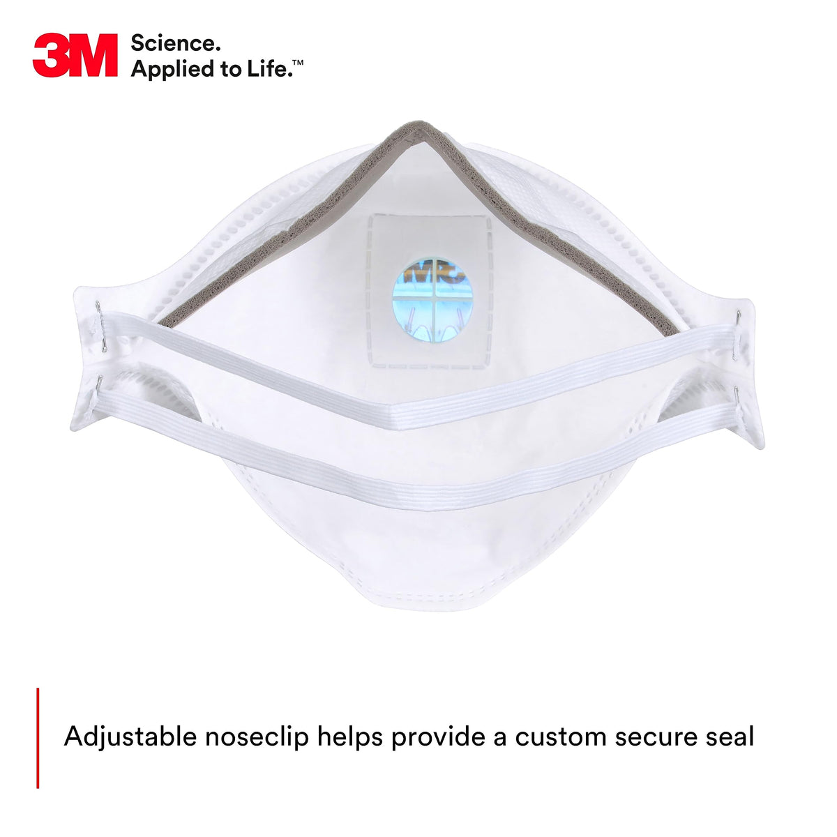 3M Aura 9211+ respirator is individually packaged for on-site convenience