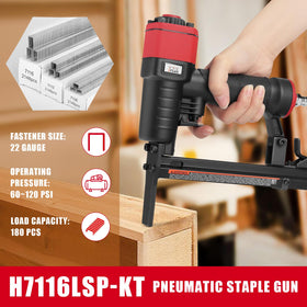 3PLUS H7116LSP 22 gauge stapler compact for tight spaces and easy handling