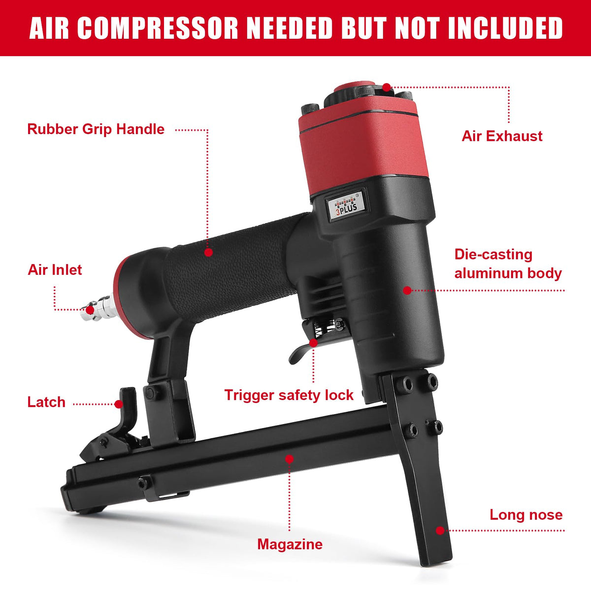 3PLUS H7116LSP kit contents include 2000 staples for quick setup