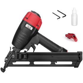 3PLUS HDA1564SP angled finish nailer in use for precise corner fastenings.