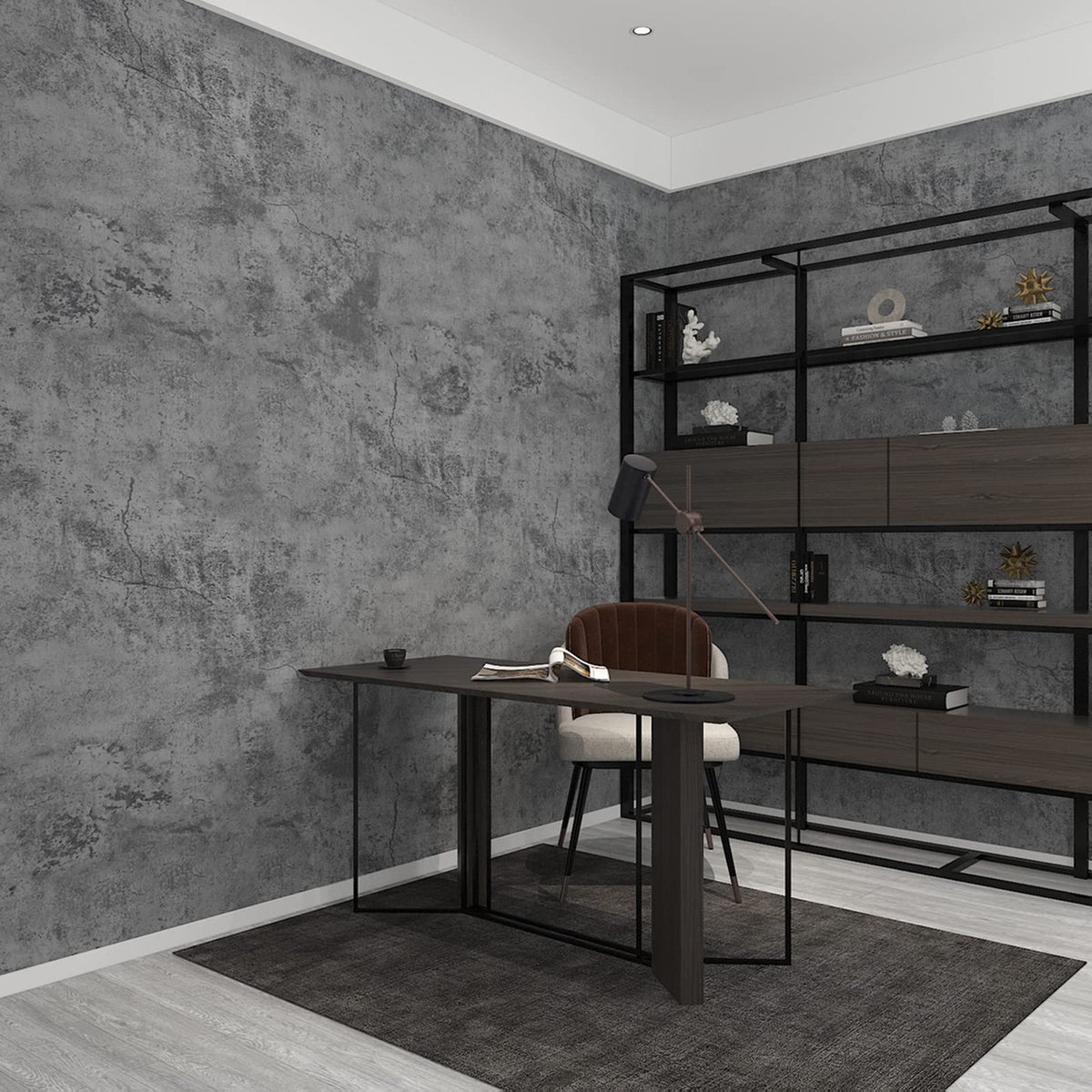 3yecao blue-grey textured concrete surface for modern interior styling