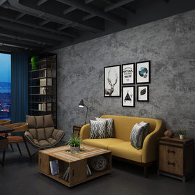 3yecao large-size concrete roll 16x591 inches ready for bold wall remodeling