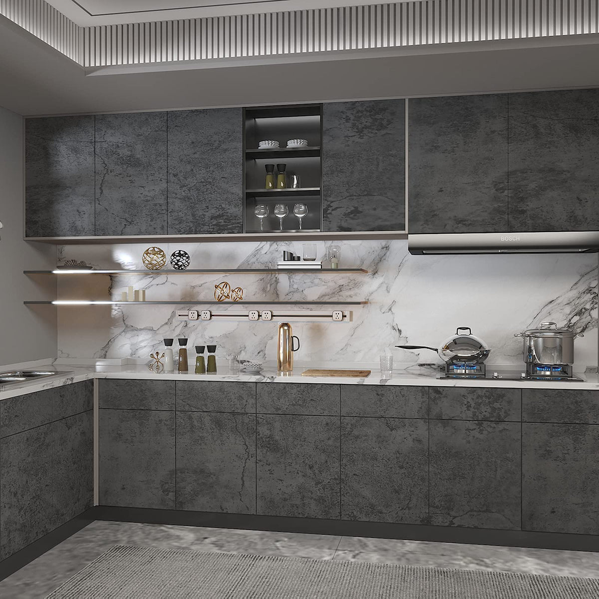 3yecao matte textured concrete surface with realistic cement look.