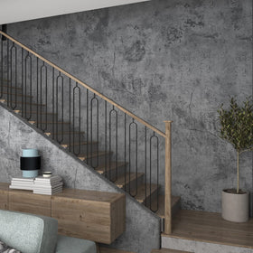 3yecao concrete wallpaper with glue-back for precise cutting and alignment