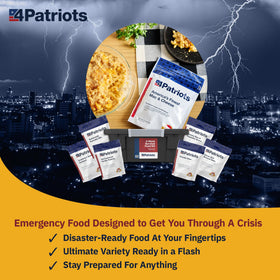 4Patriots Americas Finest Mac and Cheese meal appears hearty and quick to serve.