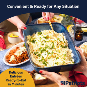 4Patriots Emergency Entree ready in minutes with boiling water.