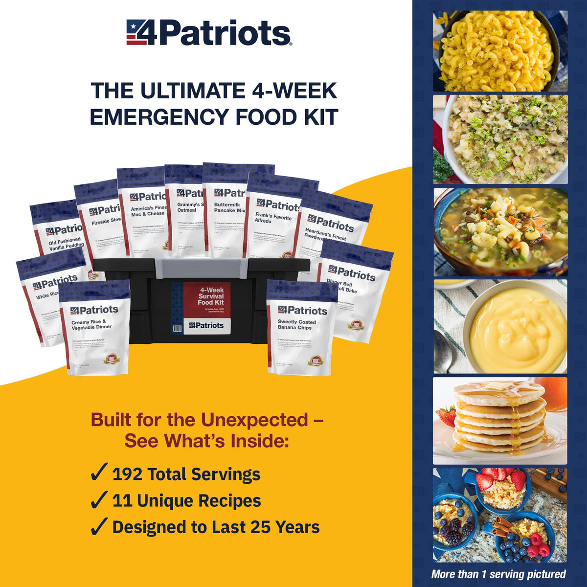 4Patriots Grammys Sweet Oatmeal meal looks comforting for emergencies.