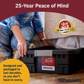 4Patriots Oxygen absorber inside helps maximize long shelf life.