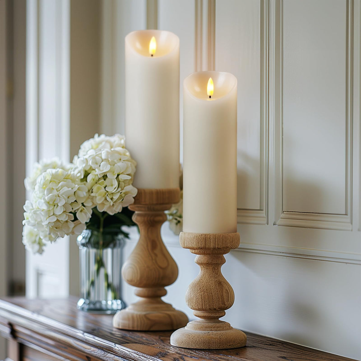5plots amber LED candle with warm glow ideal for table decor