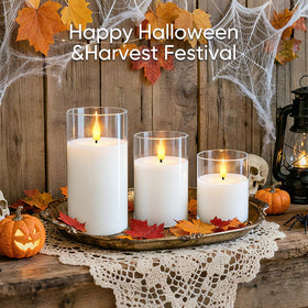 5plots set of 3 candles shipped securely in protective packaging