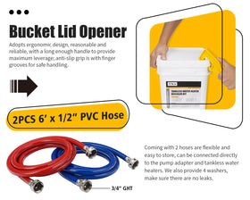 6699 3-gallon bucket lid opener eases lid access and setup.