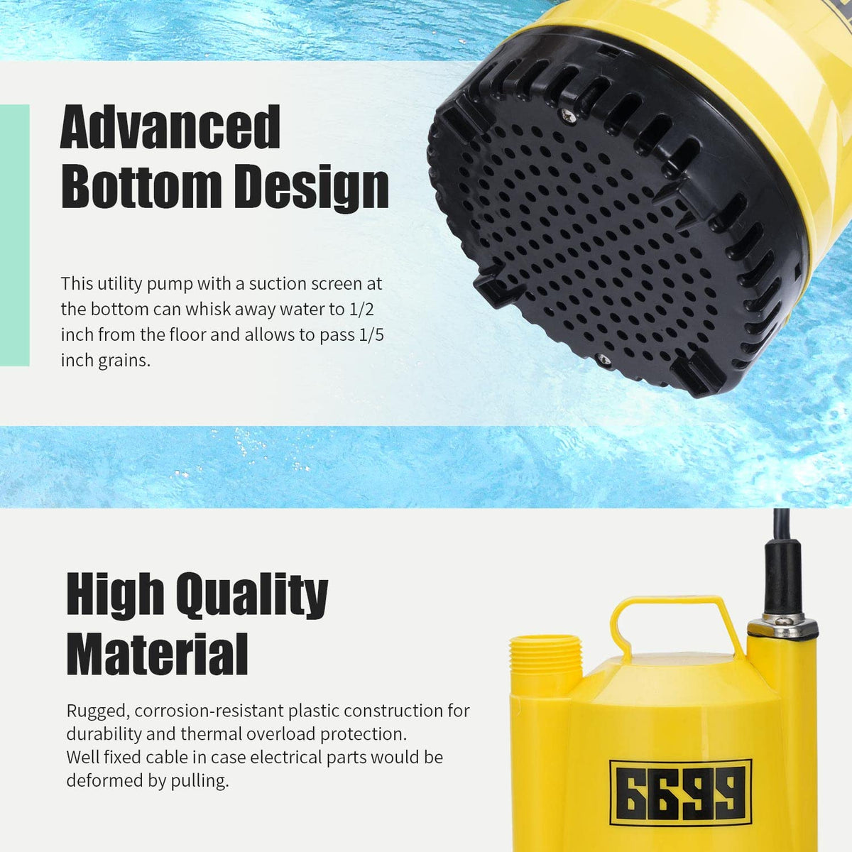 6699 Six-foot PVC black hoses offering flexible routing during flushes.