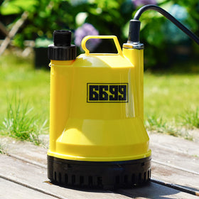 6699 submersible pump 10-foot cord offers flexible placement during draining.