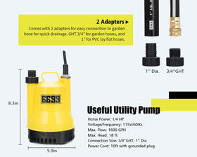 6699 submersible pump portable design helps usage in tight spaces.