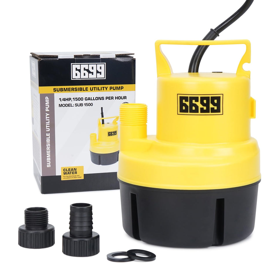 6699 submersible sump pump ready for quick draining tasks